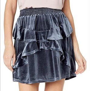 THE FIFTH LABEL Velvet Exhibition Mini Skirt Sz L NEW